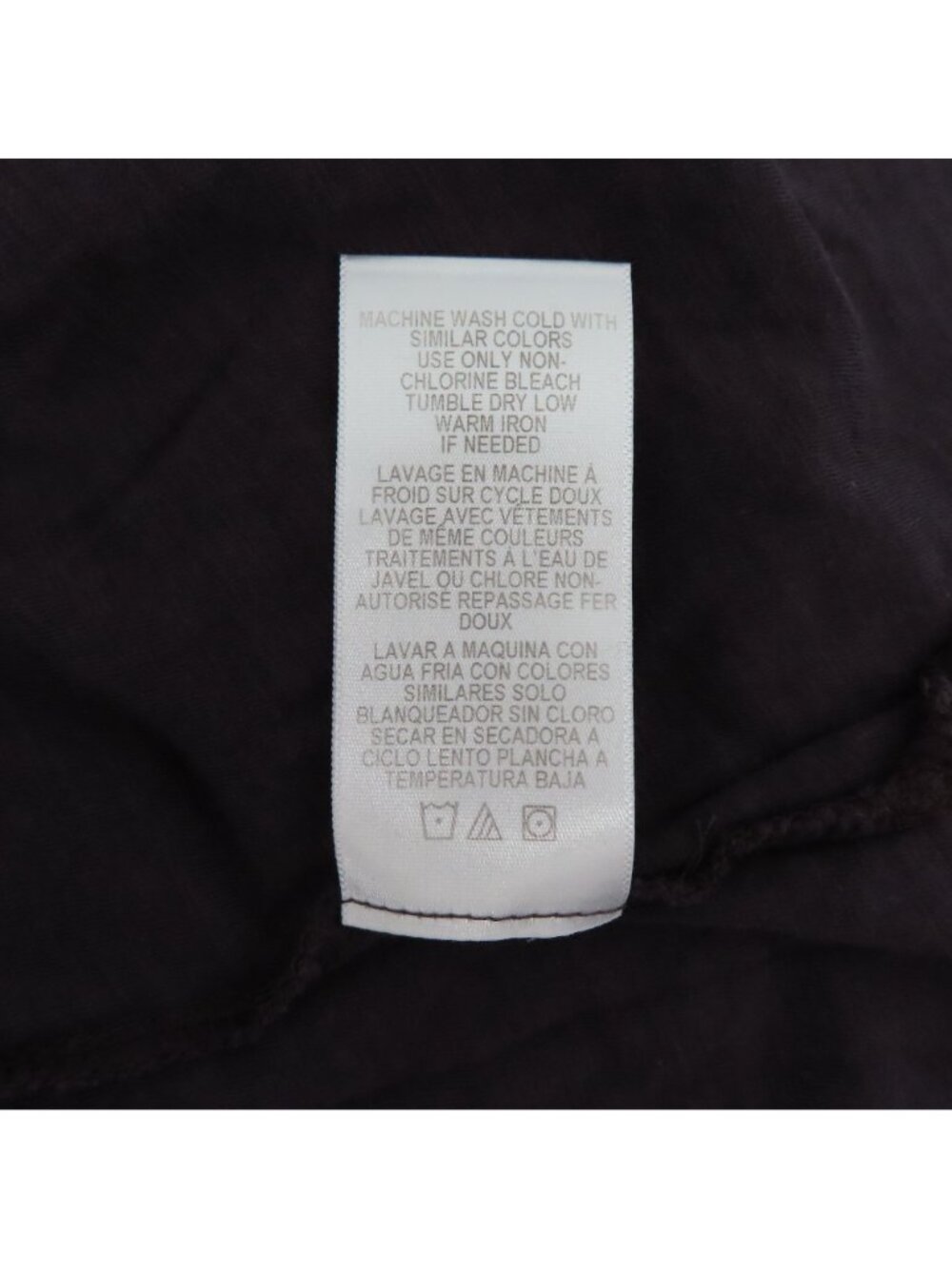 Standard James Perse Womens 3 Purple Gray Scoop Neck Burnout Tee T Shirt Top - Picture 7 of 9